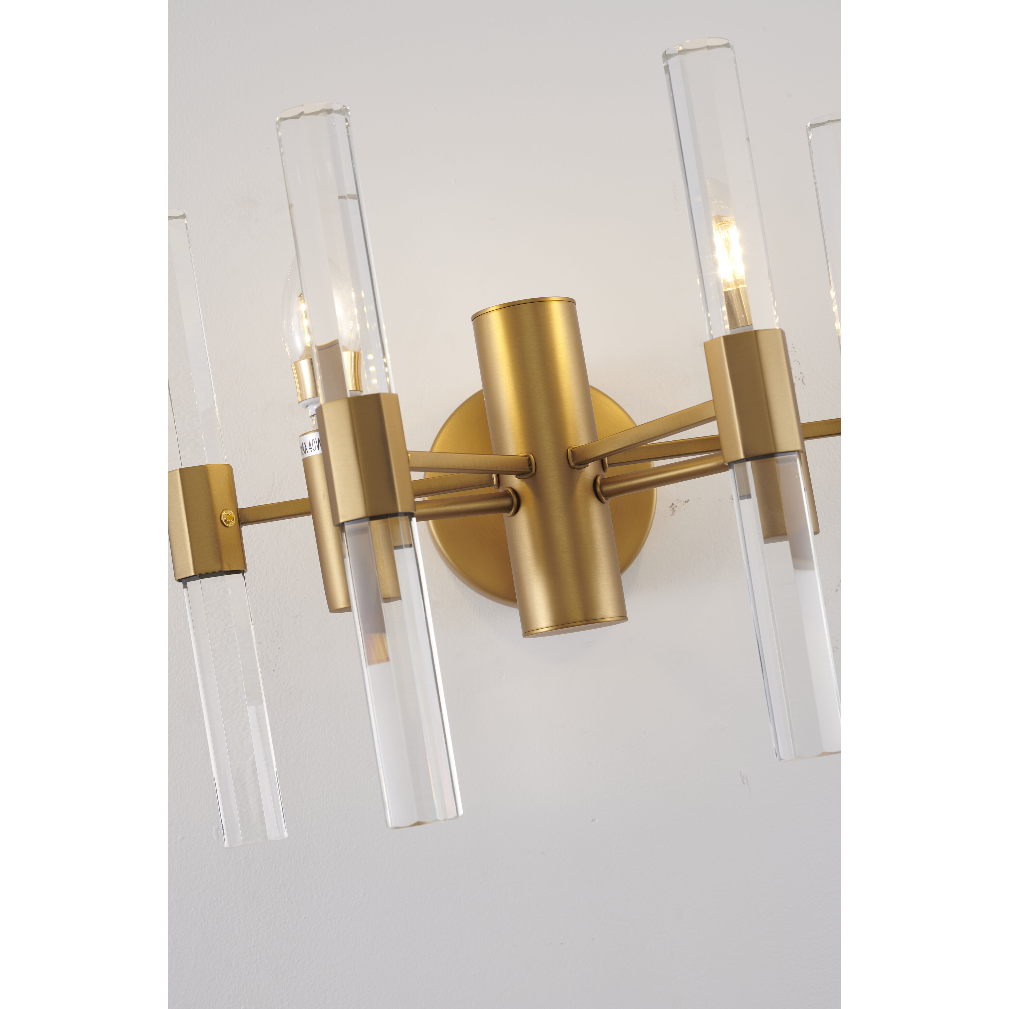 Canada 2 Light 14 inch Brass Wall Sconce Wall Light